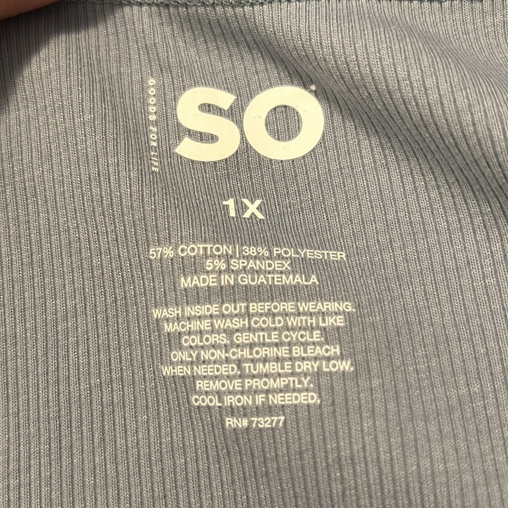 NWT SO Henley Tank - Picture 2 of 5